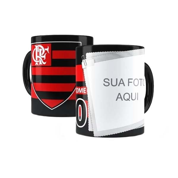 caneca personalizada do flamengo rosa