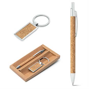 kit caneta e chaveiro