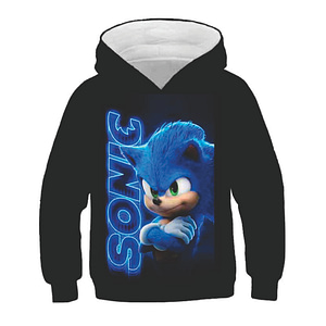 Blusa Moletom Flanelado Sonic Shadow Infantil 2