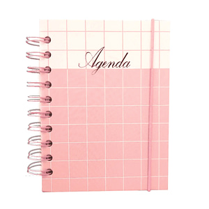 Agenda rosa personalizada 2