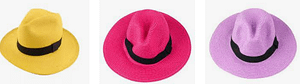 Chapéu panamá palha colorido_3
