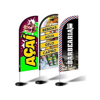 Wind Banner Personalizado Uso em Ambientes Externos