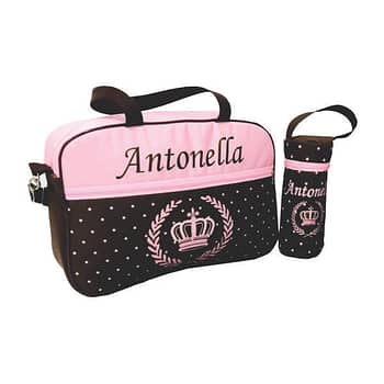 Porta Mamadeira Rosa Personalizado