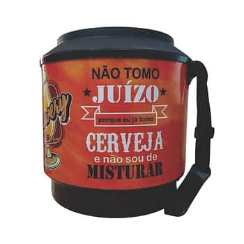 Cooler Redondo Térmico Estampa Cerveja 30 Litros com Alça