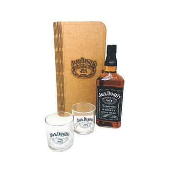 Kit Whisky Jack Daniels com 2 Copos Dose