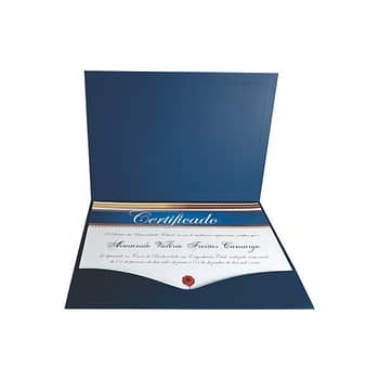 Porta Certificado com Bolsa Papel Cartão