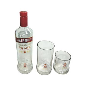 Kit Vodka Smirnoff 350ML e 2 Copos