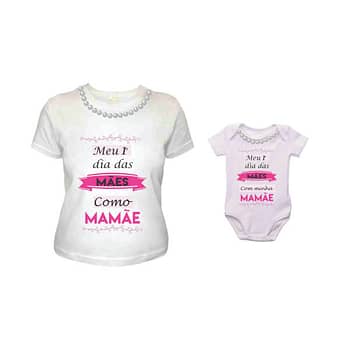 Blusa Personalizada Meu Primeiro Dia das Mães 5