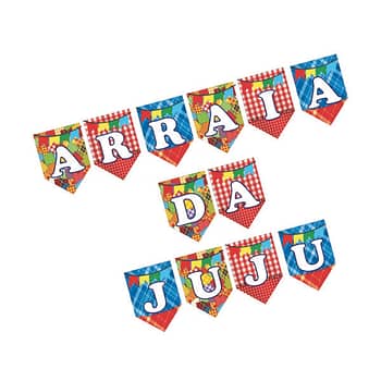 Kit Festa Junina Bandeiras Personalizado