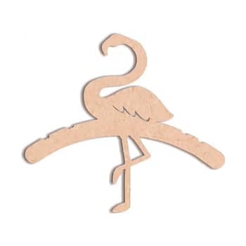 Cabide Personalizado MDF Crú Flamingo Festa Lembrancinha 60