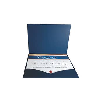 Pasta Porta Diploma de Papel Cartão