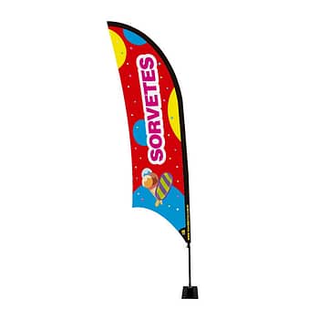 Wind Flag Banner Bandeira Dupla Bandeira 4mts