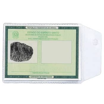 Porta Documentos em PVC Cristal 65x95 mm