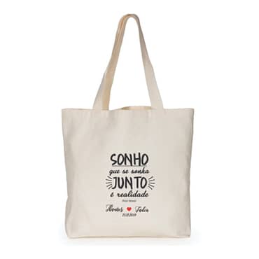 Sacola Personalizada Algodão Cru Ecobag Lembrancinha