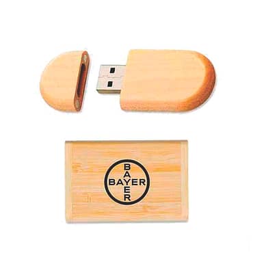 Kit Pen Drive Ecológico em Bambu