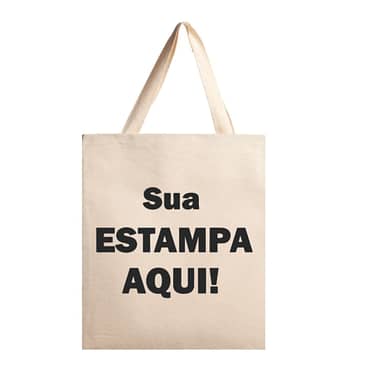 Sacolas Ecobag em algodão cru Personalizadas