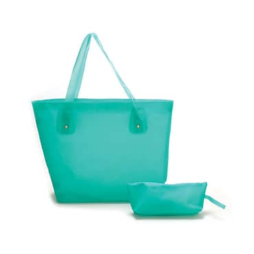 Bolsa de Praia com Necessaire em Silicone