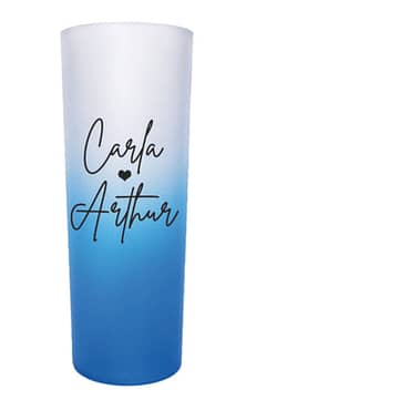 Copo azul personalizado