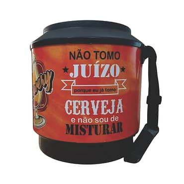 Cooler Redondo Térmico Estampa Cerveja 30 Litros com Alça