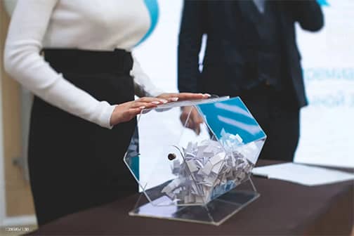 Sorteio de brindes para clientes